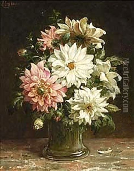 A Still Life With Flowers Oil Painting - Otto Eerelman