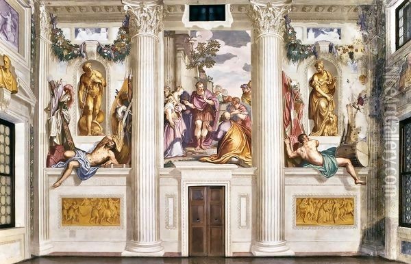 The Continence of Scipio Oil Painting - Gian Battista Zelotti