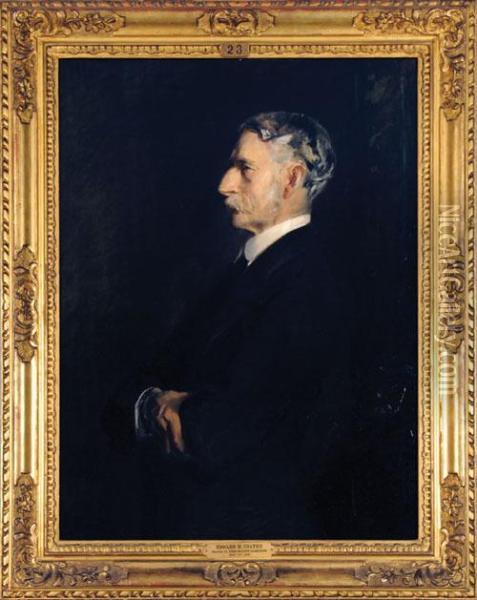 Portraitof Edward Hornor Coates Oil Painting - John Mclure Hamilton