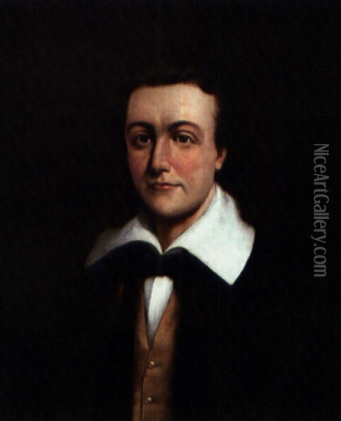 Portrait Of John Woodhouse Audubon Oil Painting - Adolf D. Rinck