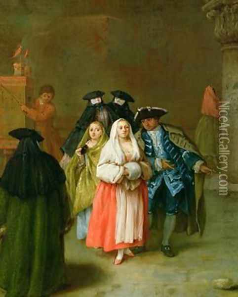 The New World Oil Painting - Pietro Longhi