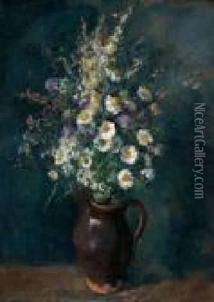 Blumenstraus In Einer Vase Oil Painting - Armand Jamar