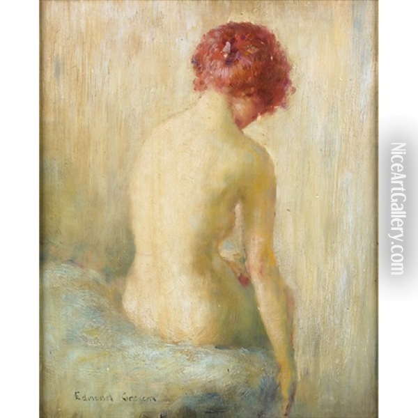 A Nude Female Oil Painting - Edmund William Greacen