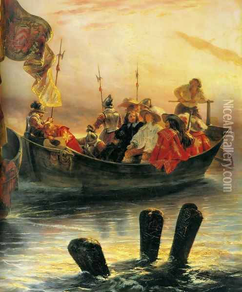 Cardinal Richelieu I Oil Painting - Paul Delaroche
