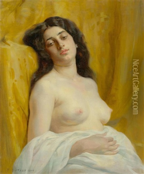 Female Semi-nude Oil Painting - Frederic Dufaux