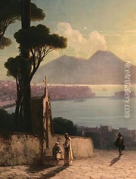 The Bay Of Naples 3 Oil Painting - Ivan Konstantinovich Aivazovsky