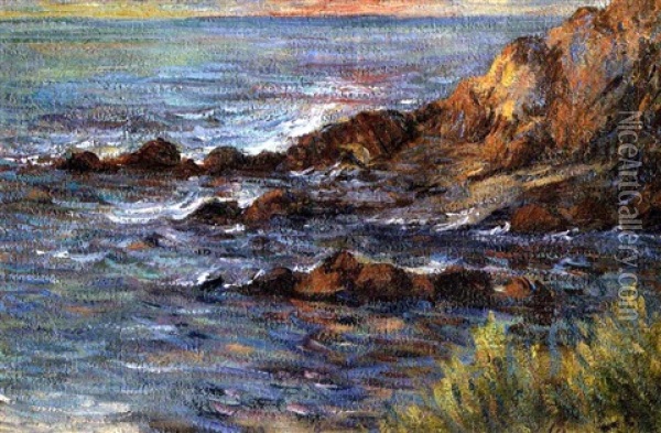 Cote Semees D'ecueils Oil Painting - Maxime Maufra