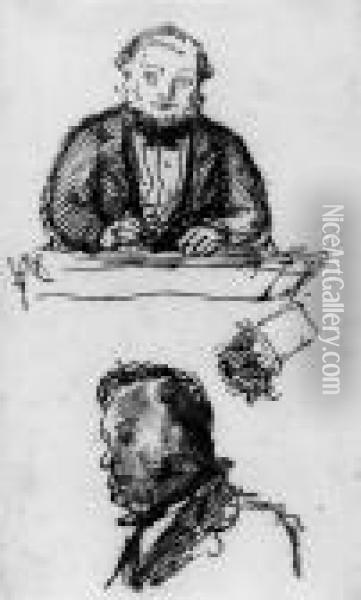 The Auctioneer Oil Painting - Sir John Everett Millais