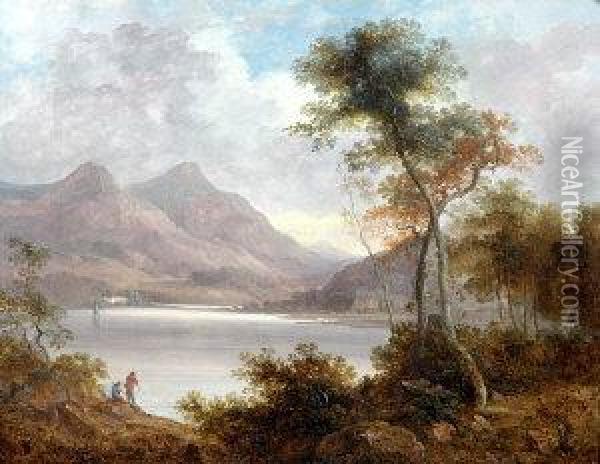 Bellhouse, Lake Windermere Oil Painting - Horatio McCulloch