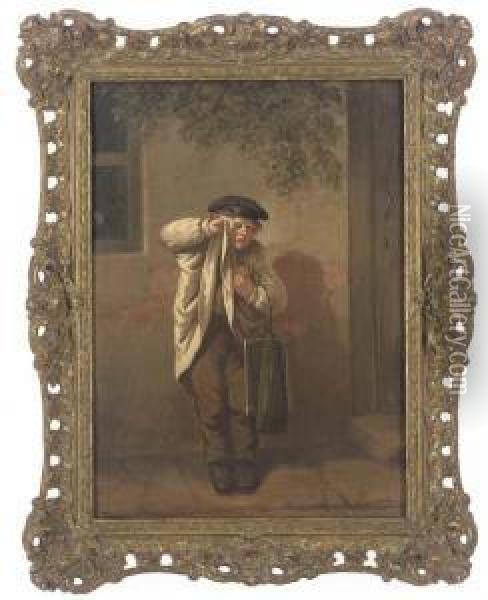 The Mischievous Schoolboy Oil Painting - William Mulready