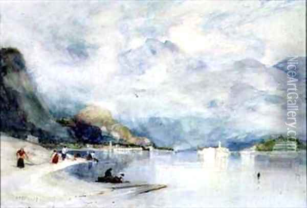 Lake Maggiore from Stresa Oil Painting - Sir Alfred East