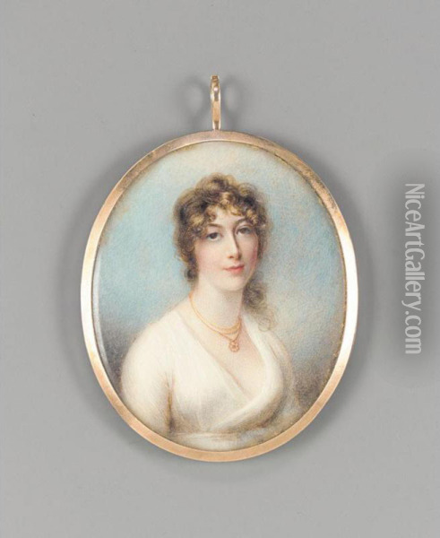 Barbara, Countess Of Shaftesbury (d.1819) Oil Painting - Anne, Nee Foldstone Mee