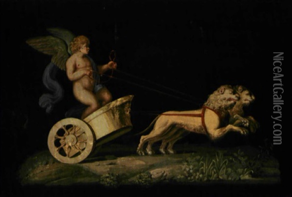 Trionfo Di Cupido Oil Painting - Michelangelo Maestri