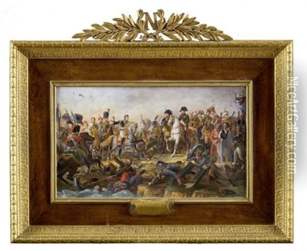 L'empereur Napoleon 1er Et Son Etat-major A La Bataille D'austerlitz Oil Painting - Francois Pascal Simon Gerard