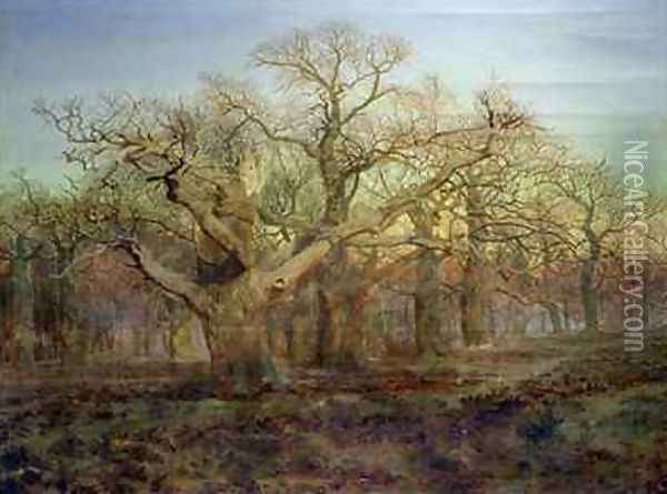 The Edge of Sherwood Forest 1878 Oil Painting - Andrew MacCallum