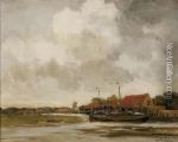 Dutch Landscape Oil Painting - Willem George Fred. Jansen