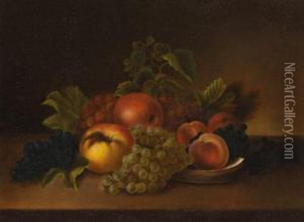 Still Life Of Fruit Oil Painting - Rubens Peale