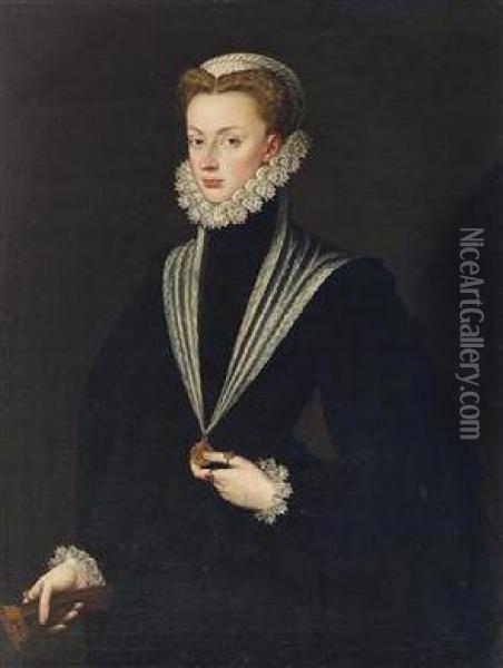 Portrait Of Archduchess Johanna Of Austria Oil Painting - Sofonisba Anguissola