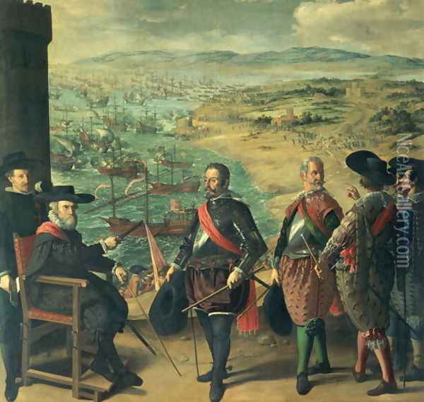 The Defence of Cadiz against the English, 1634 Oil Painting - Francisco De Zurbaran