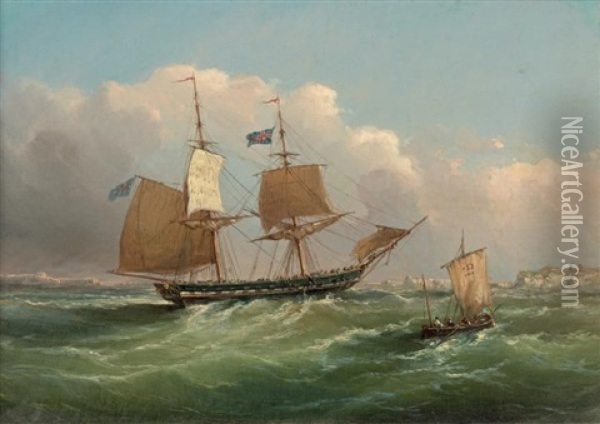 Bateaux Oil Painting - Edward F. D. Pritchard