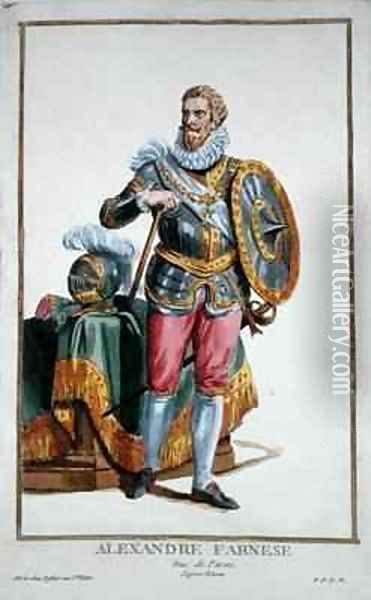 Alessandro Farnese 1546-92 Duke of Parma Oil Painting - Pierre Duflos