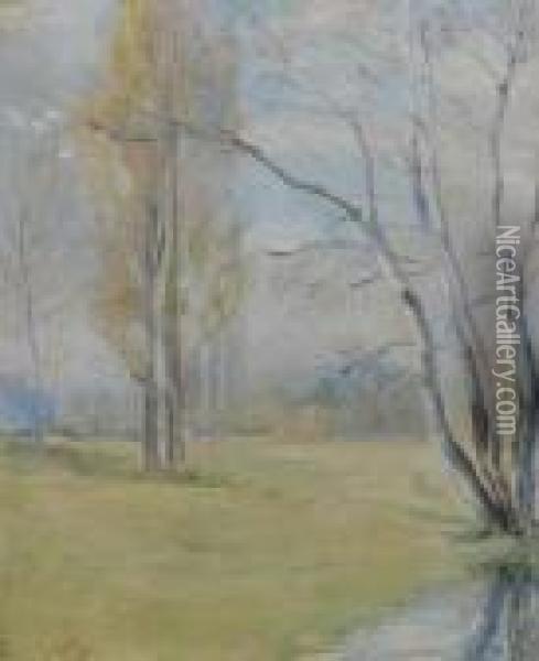 Paysage D'automne Oil Painting - Paule Gobillard