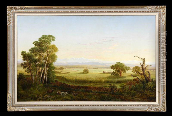 Panoramic Landscape Oil Painting - Frederick A. Butman