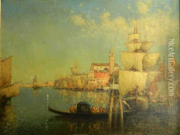 Grand Canal Oil Painting - Nicholas Briganti