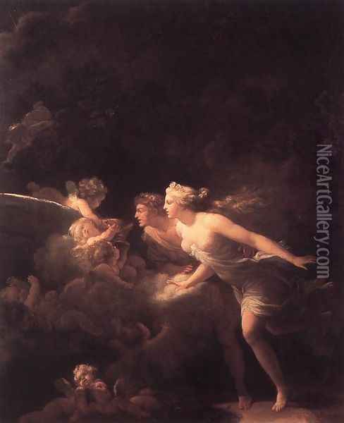 The Fountain of Love 1785 Oil Painting - Jean-Honore Fragonard