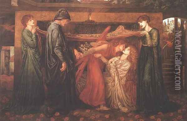 The Merciless Lady Oil Painting - Dante Gabriel Rossetti