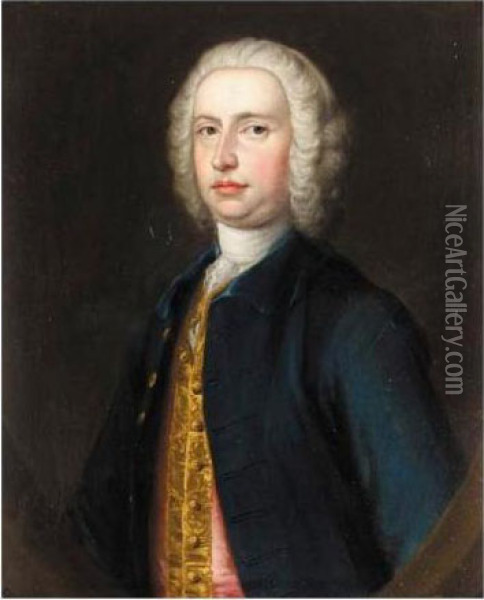 Portrait Of Mr Blackwell Oil Painting - Thomas Hudson