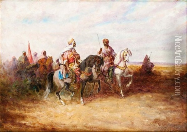 Escouade De Cavaliers Oil Painting - Honore Boze