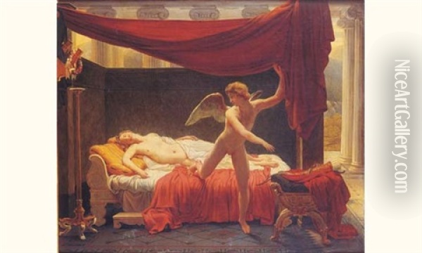 Cupidon Et Psyche Oil Painting - Francois Edouard Picot