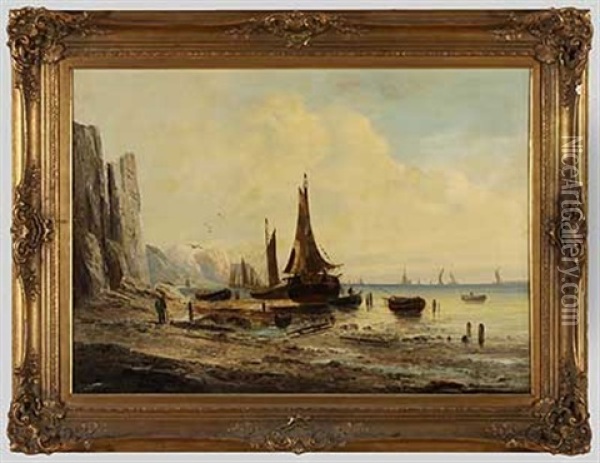 Strandhafen Oil Painting - Karl Adloff