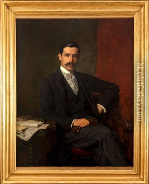 Portret Hrabiego Tarnowskiego Oil Painting - Kazimierz Pochwalski