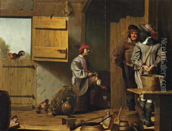 Scene De Taverne Oil Painting - Pieter de Bloot