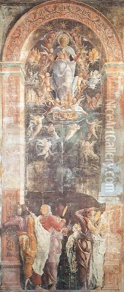 Assumption of the Virgin Oil Painting - Andrea Mantegna