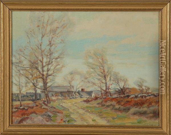 New England Landscape Oil Painting - Henry Rodman Kenyon