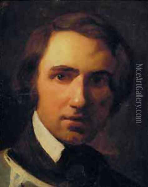 Portrait Study of a Young Man Oil Painting - Theodore Gericault