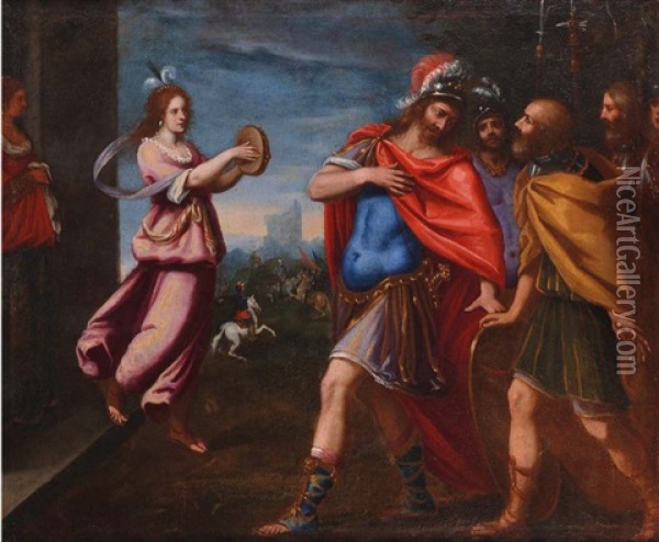 Episodio Biblico Del Vecchio Testamento Oil Painting - Francesco Nasini