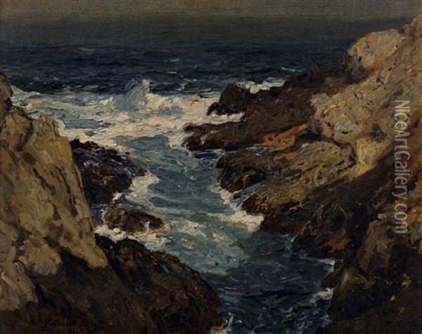 Inrush Of The Tide Oil Painting - William Ritschel