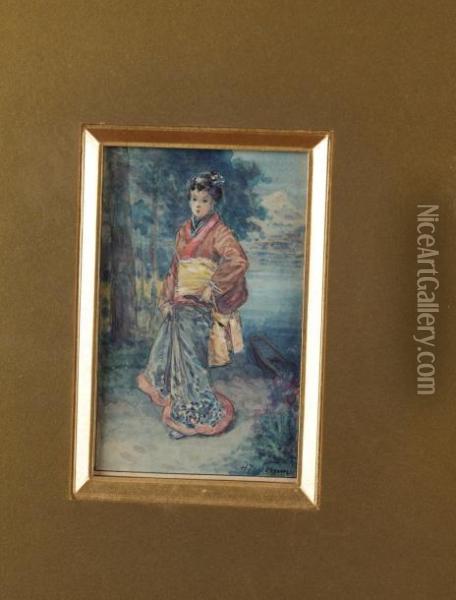 Japonaise Oil Painting - Henri Somme