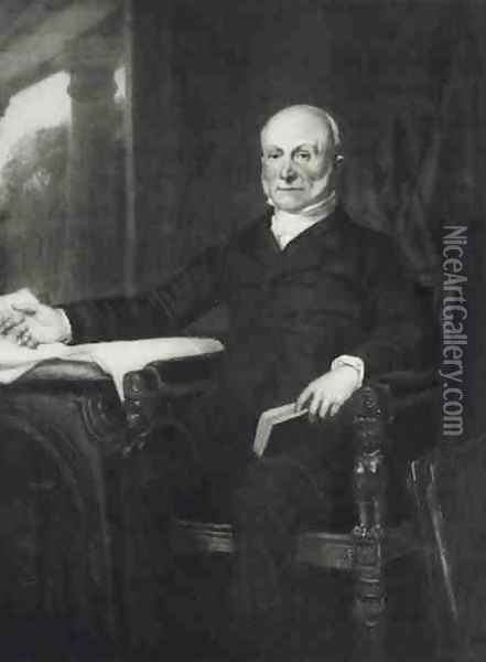 John Quincy Adams 6th President of the United States of America Oil Painting - George Peter Alexander Healy