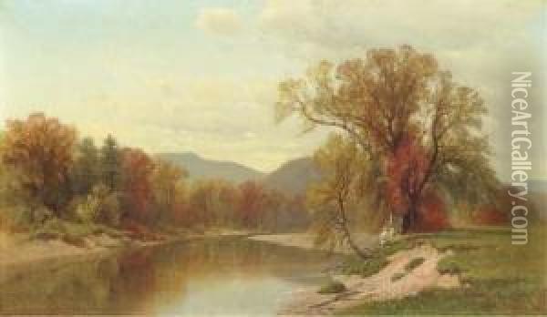 Autumn On The Saco River Oil Painting - George Henry Smillie