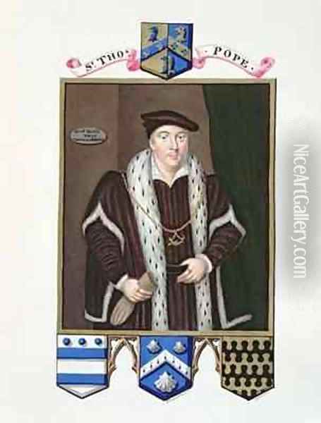 Portrait of Sir Thomas Pope from Memoirs of the Court of Queen Elizabeth Oil Painting - Sarah Countess of Essex