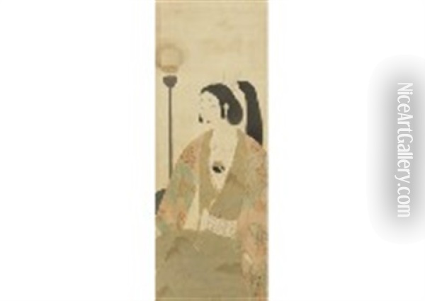 Mrs. Kimura Shigenari Oil Painting - Koka Yamamura