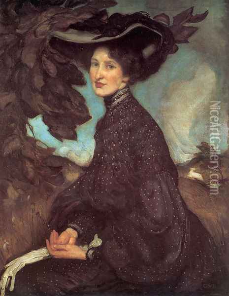 Miss Thea Proctor Oil Painting - George Lambert