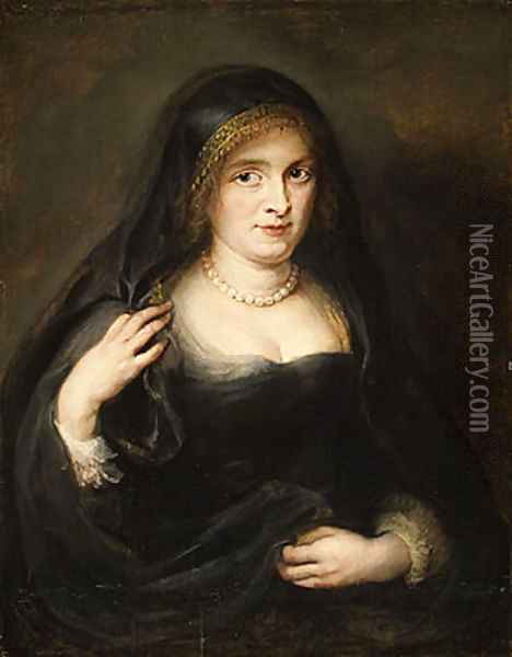 Portrait of a Woman Probably Susanna Lunden Oil Painting - Peter Paul Rubens