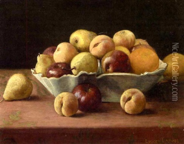 Still Life Of Fruit Oil Painting - Ludger Larose
