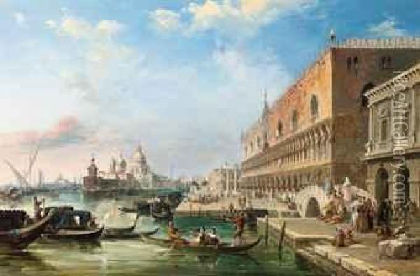 The Bacino, Venice Oil Painting - Edward Pritchett